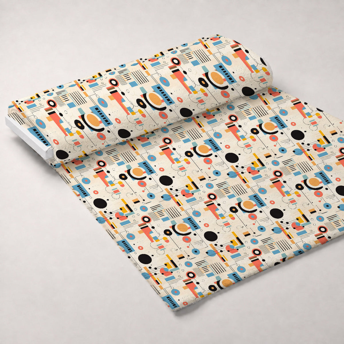 Primary Geometry Pattern 8 Minky Fabric