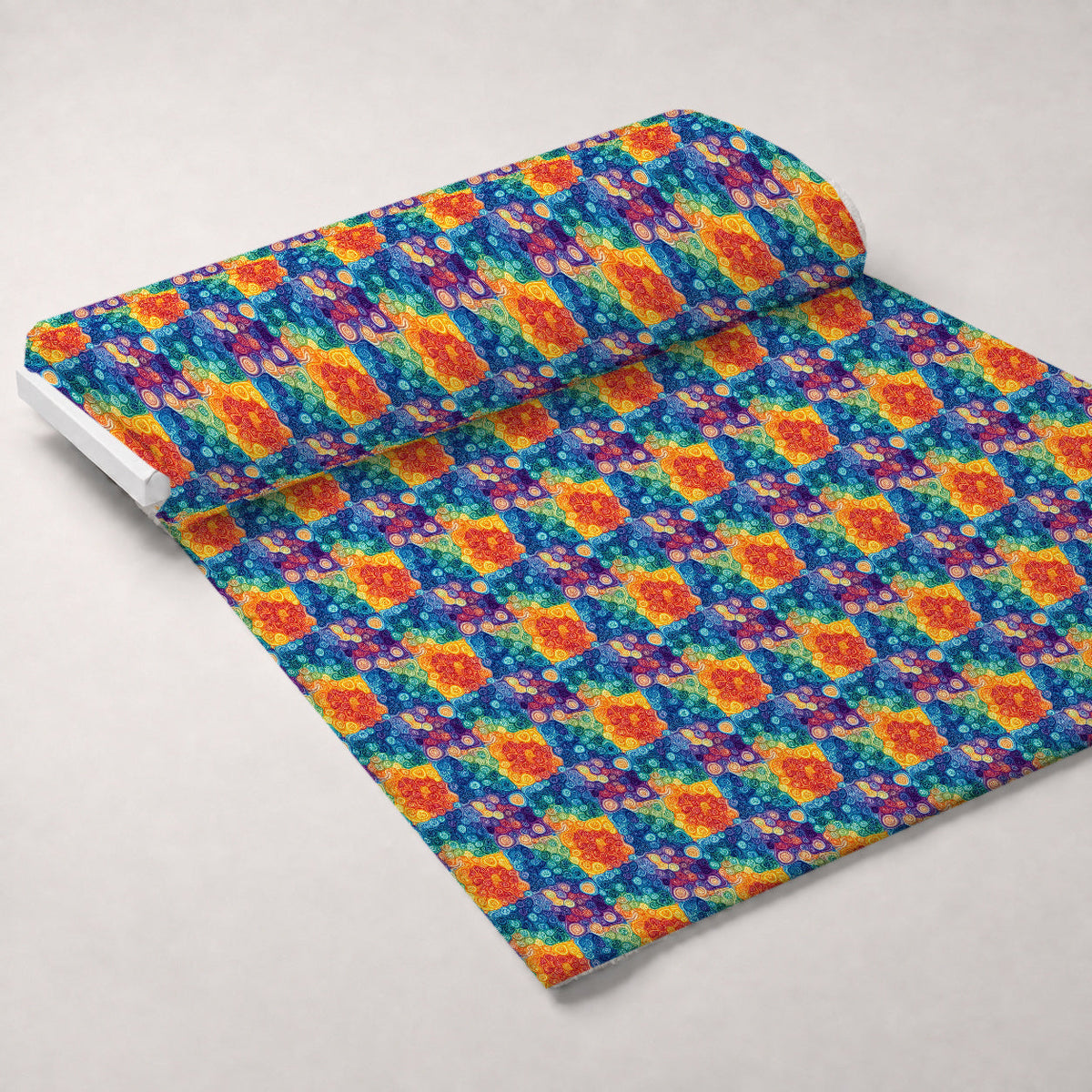 Prismatic Kaleidoscope Pattern 12 Minky Fabric