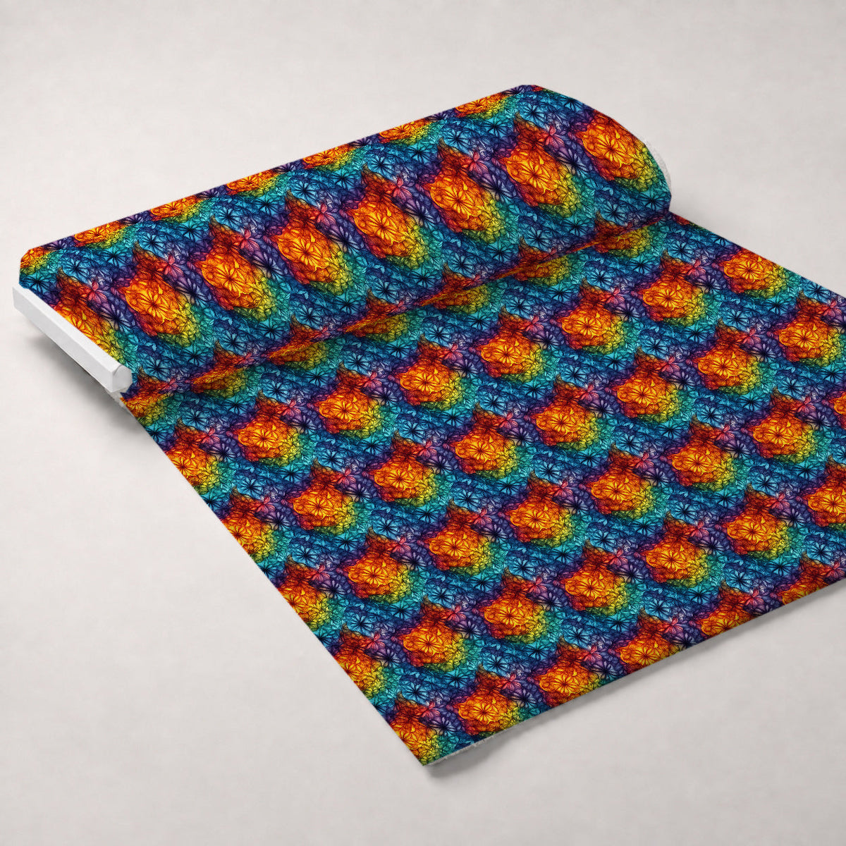 Prismatic Kaleidoscope Pattern 16 Minky Fabric