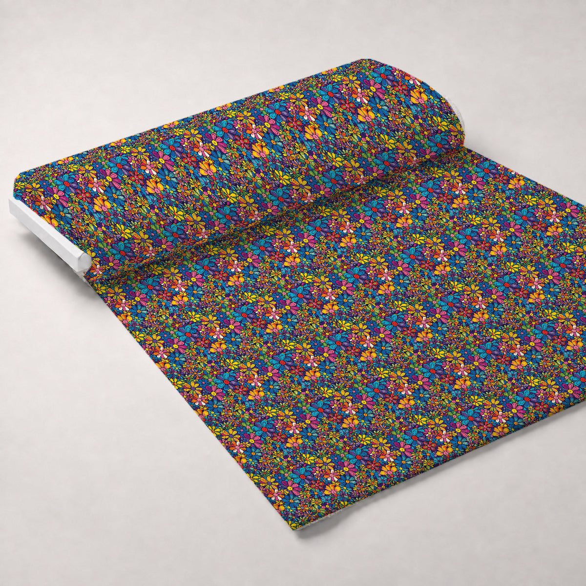 Psychedelic Petals Pattern 4 Minky Fabric