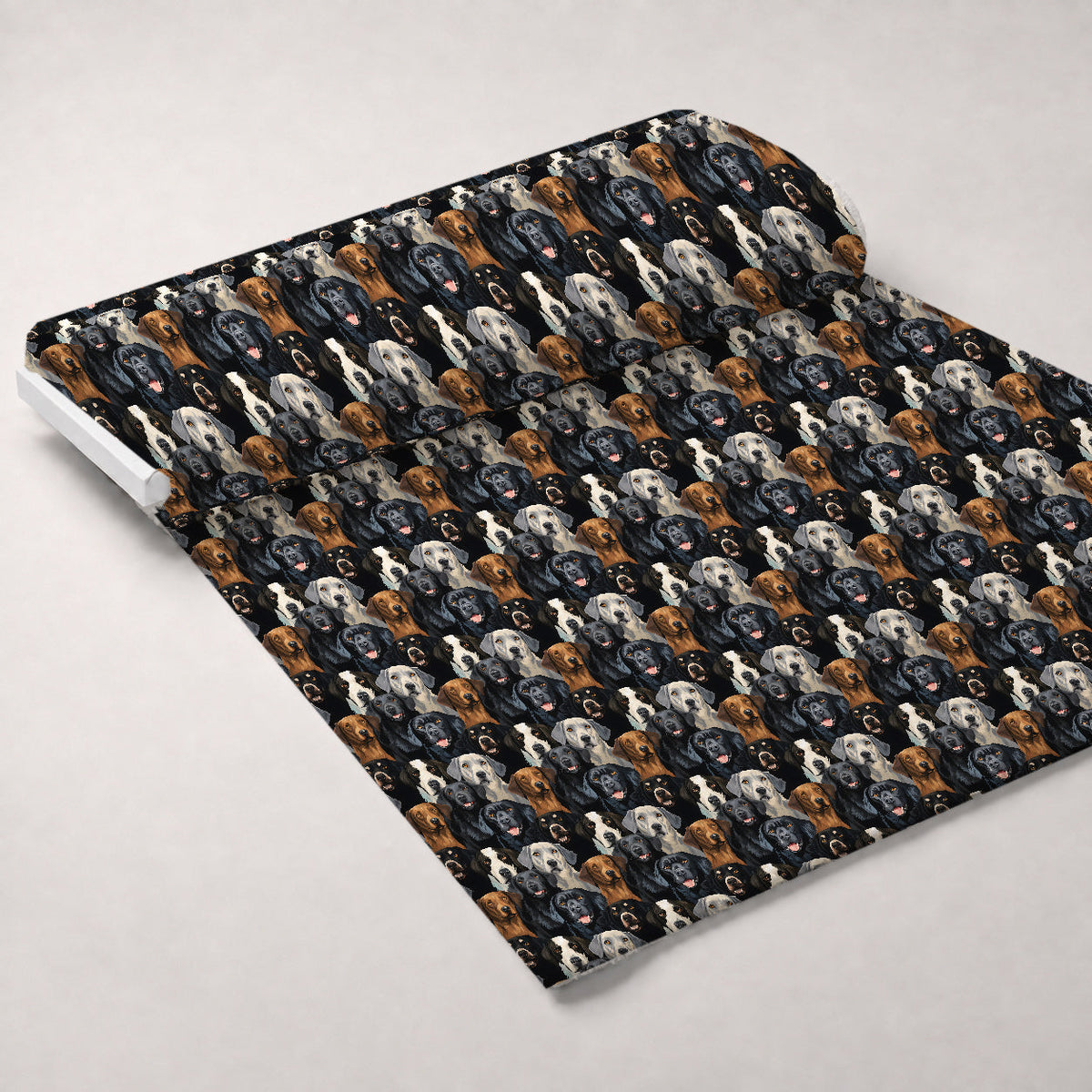 Puppy Portraits Pattern 1 Minky Fabric