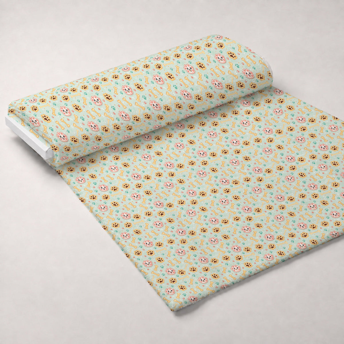 Puppy Prints Pattern 22 Minky Fabric