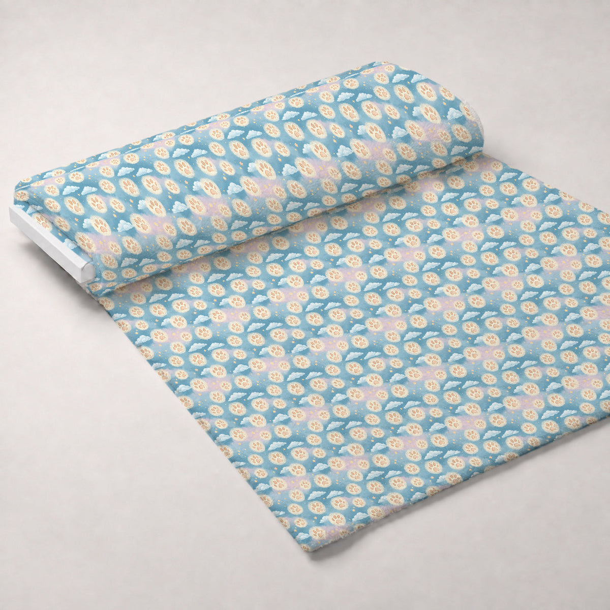 Puppy Prints Pattern 24 Minky Fabric