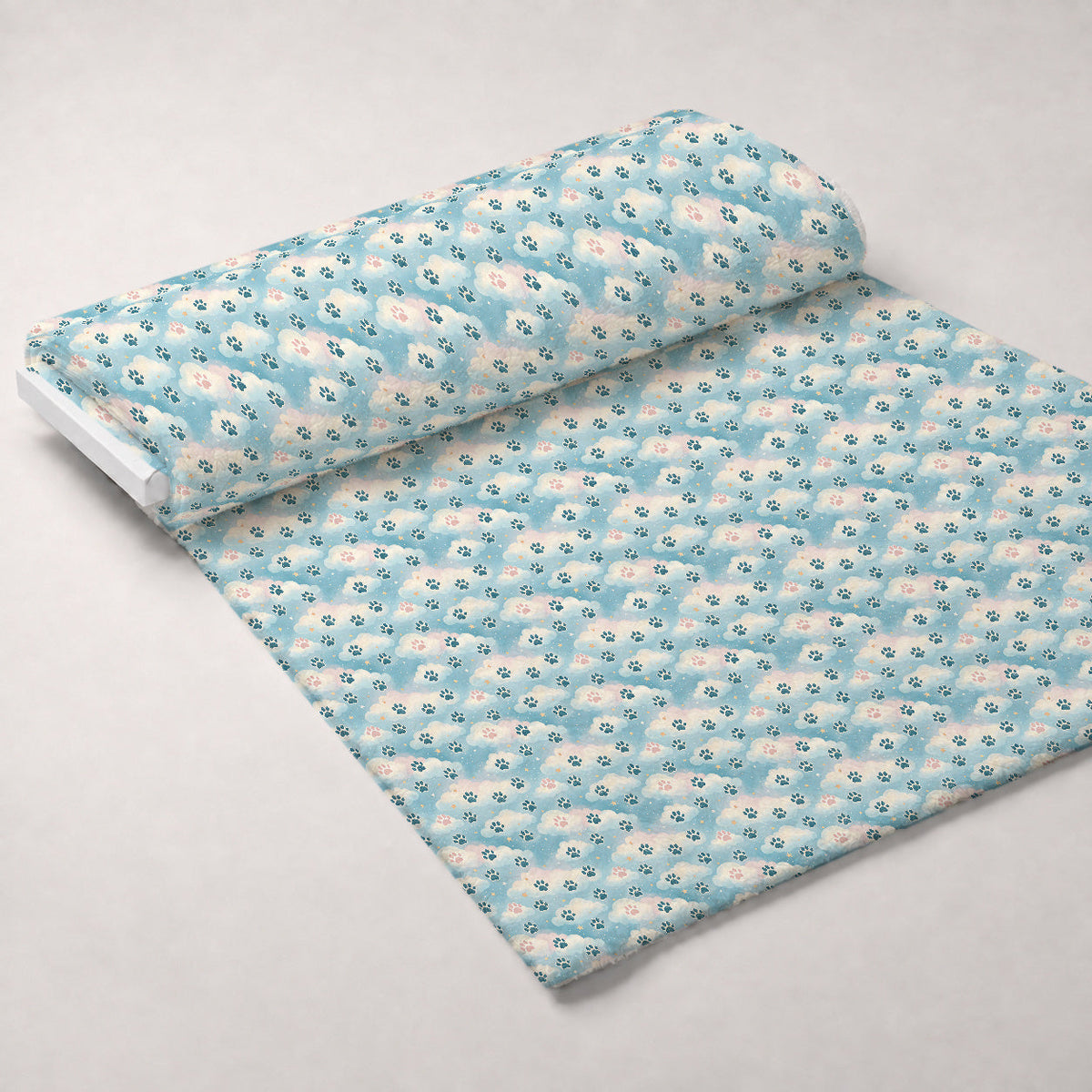 Puppy Prints Pattern 25 Minky Fabric