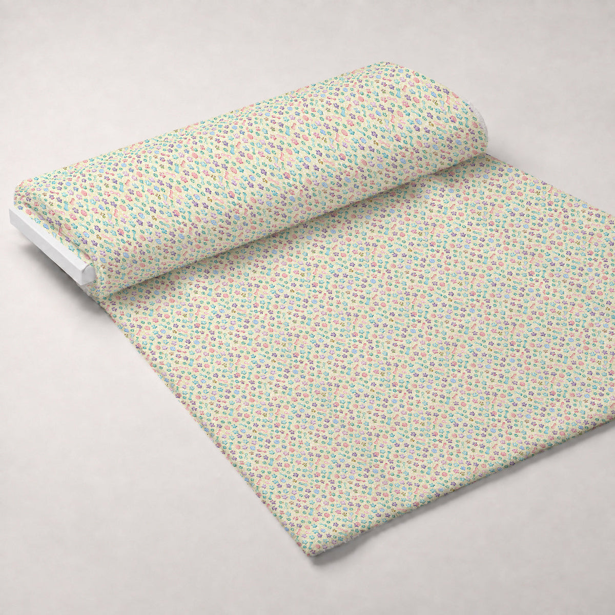 Puppy Prints Pattern 5 Minky Fabric
