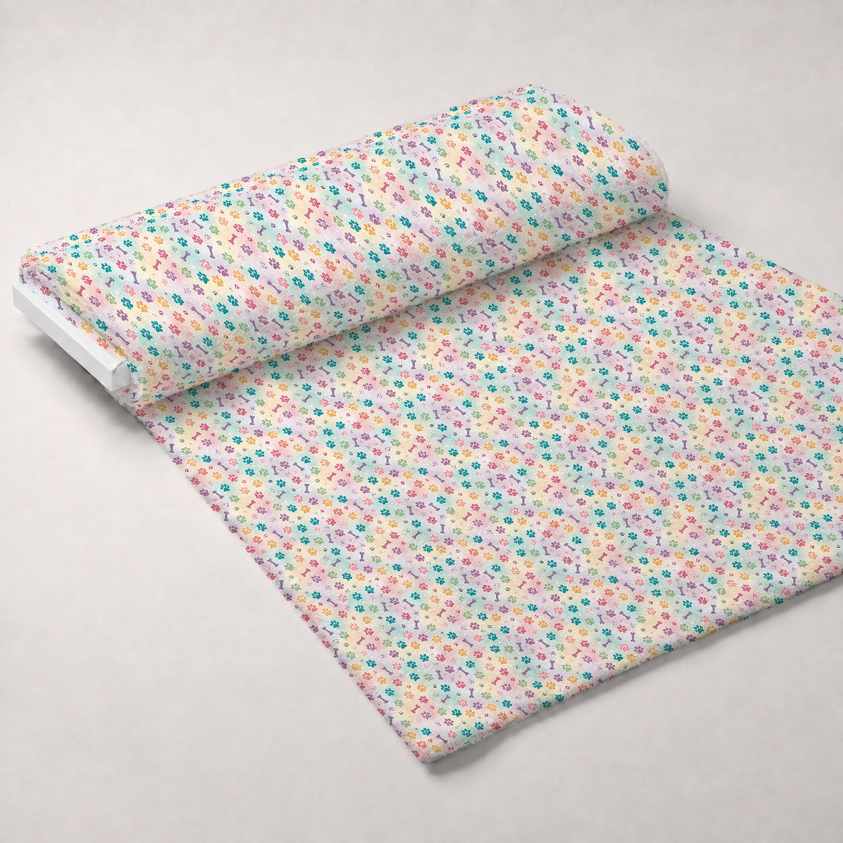 Puppy Prints Pattern 6 Minky Fabric
