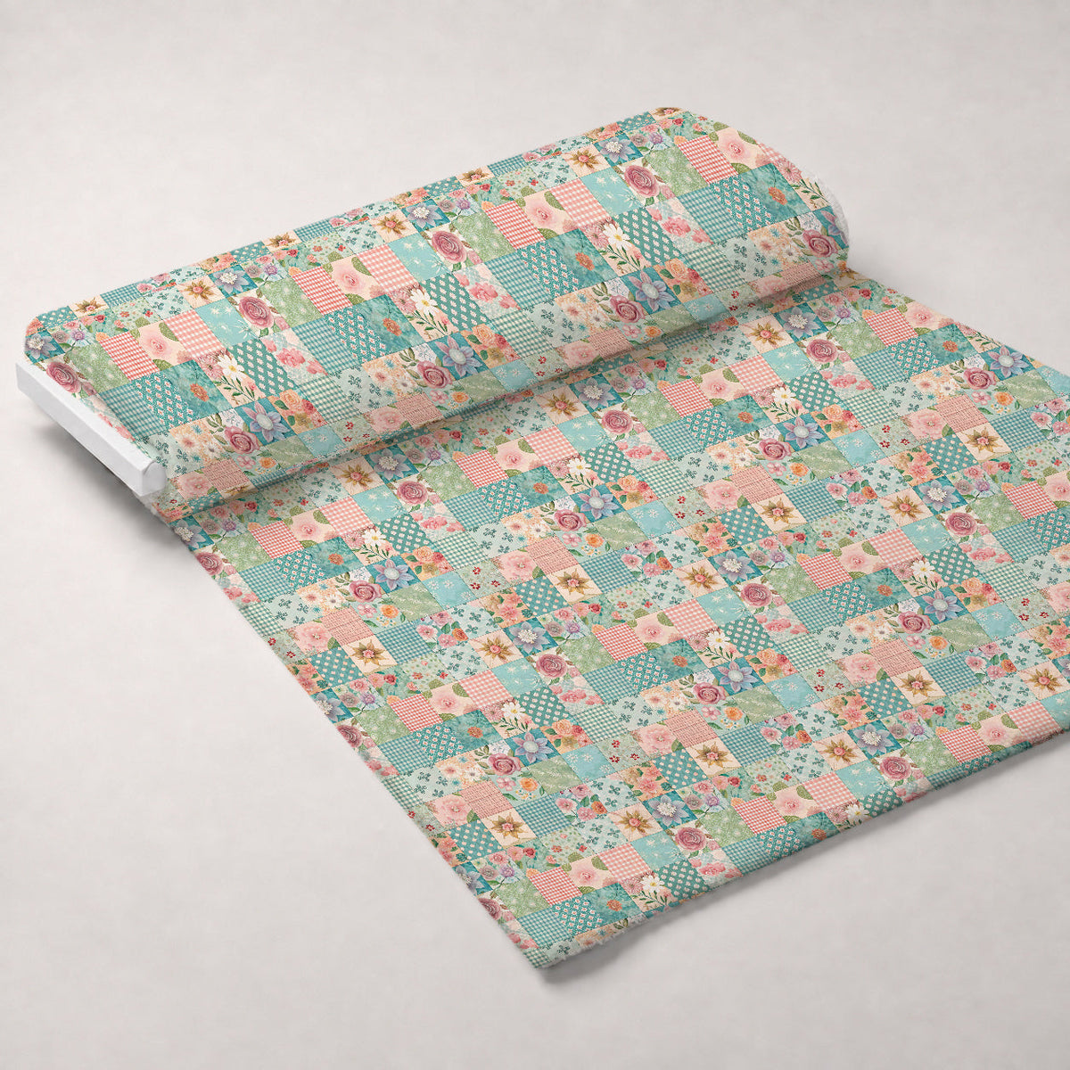 Quilted Daisies Pattern 2 Minky Fabric