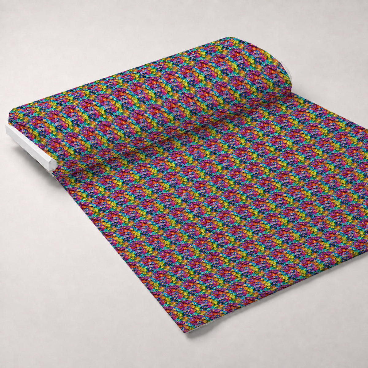 Rainbow Blooms Pattern 12 Minky Fabric