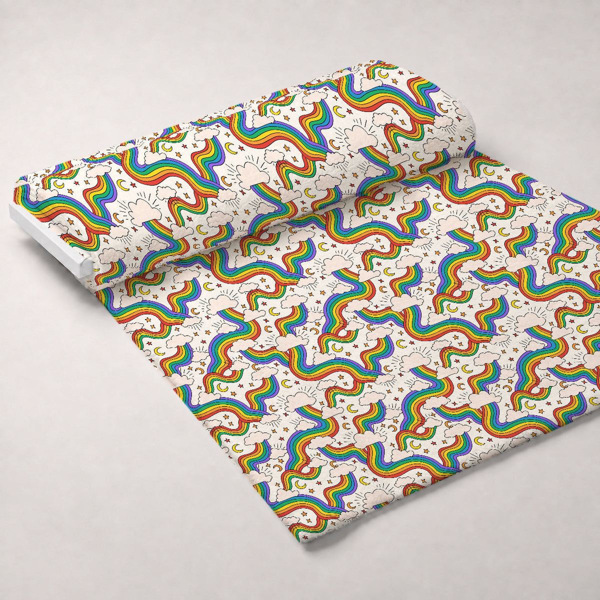 Rainbow Daydream Pattern 1 Minky Fabric
