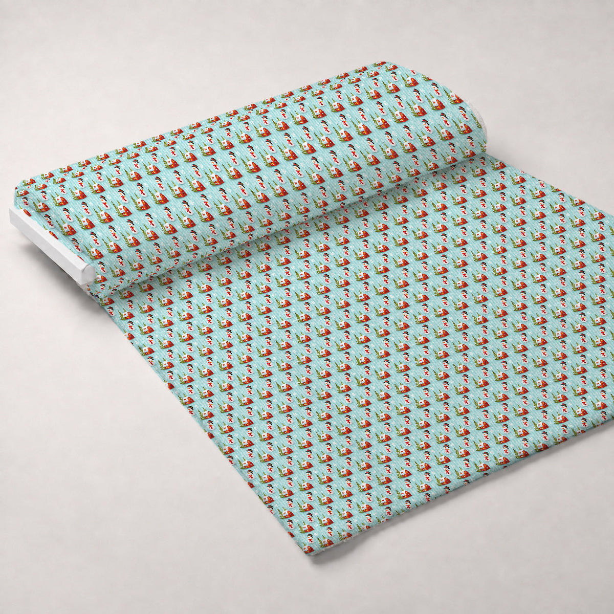 Retro Holiday Cheer Pattern 1 Minky Fabric