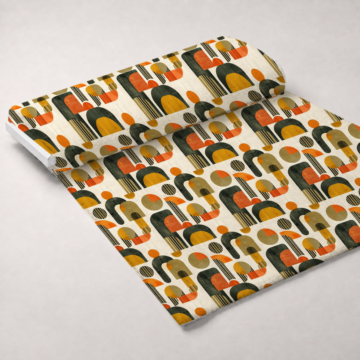 Retro Mod Collage Pattern 1 Minky Fabric