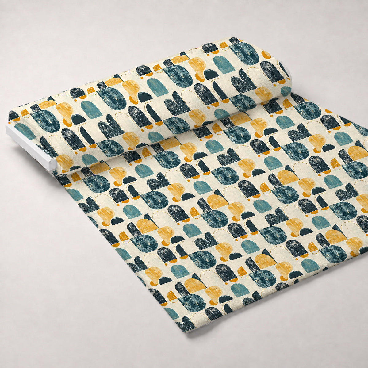 Retro Mod Collage Pattern 8 Minky Fabric