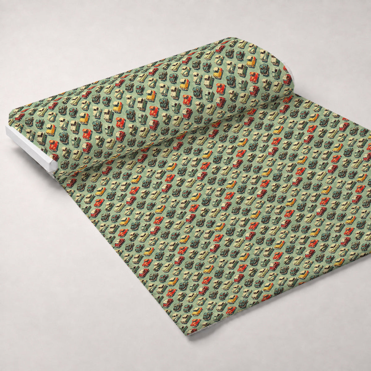 Retro Rides Pattern 7 Minky Fabric