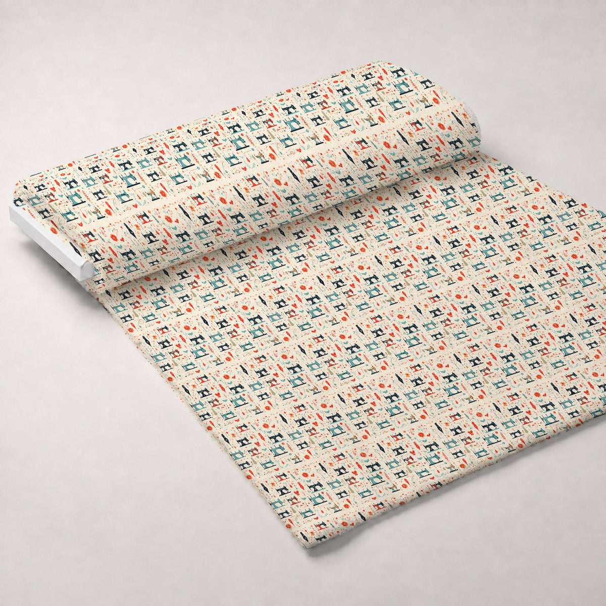 Retro Stitchery Pattern 4 Minky Fabric