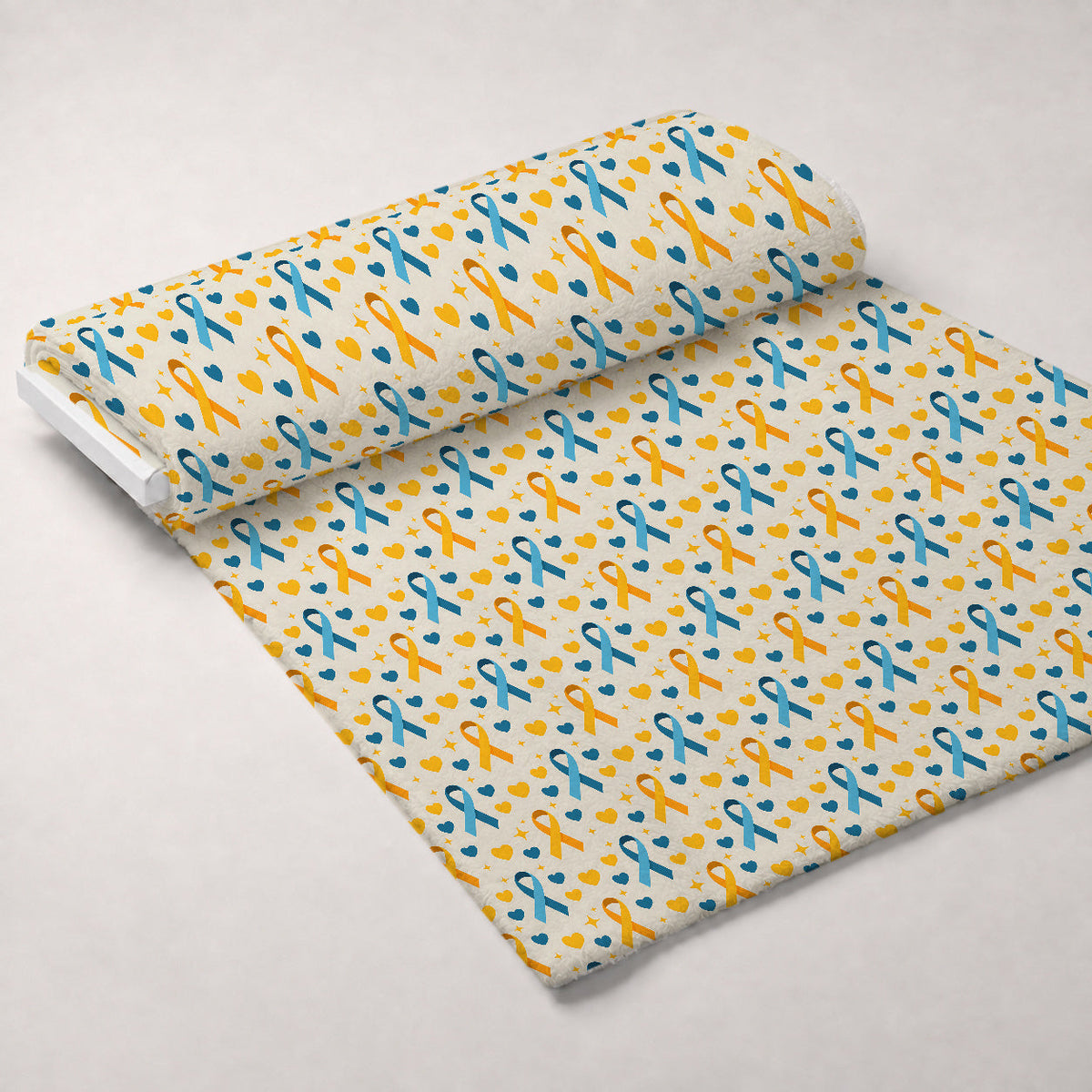 Ribbons of Hope Pattern 17 Minky Fabric