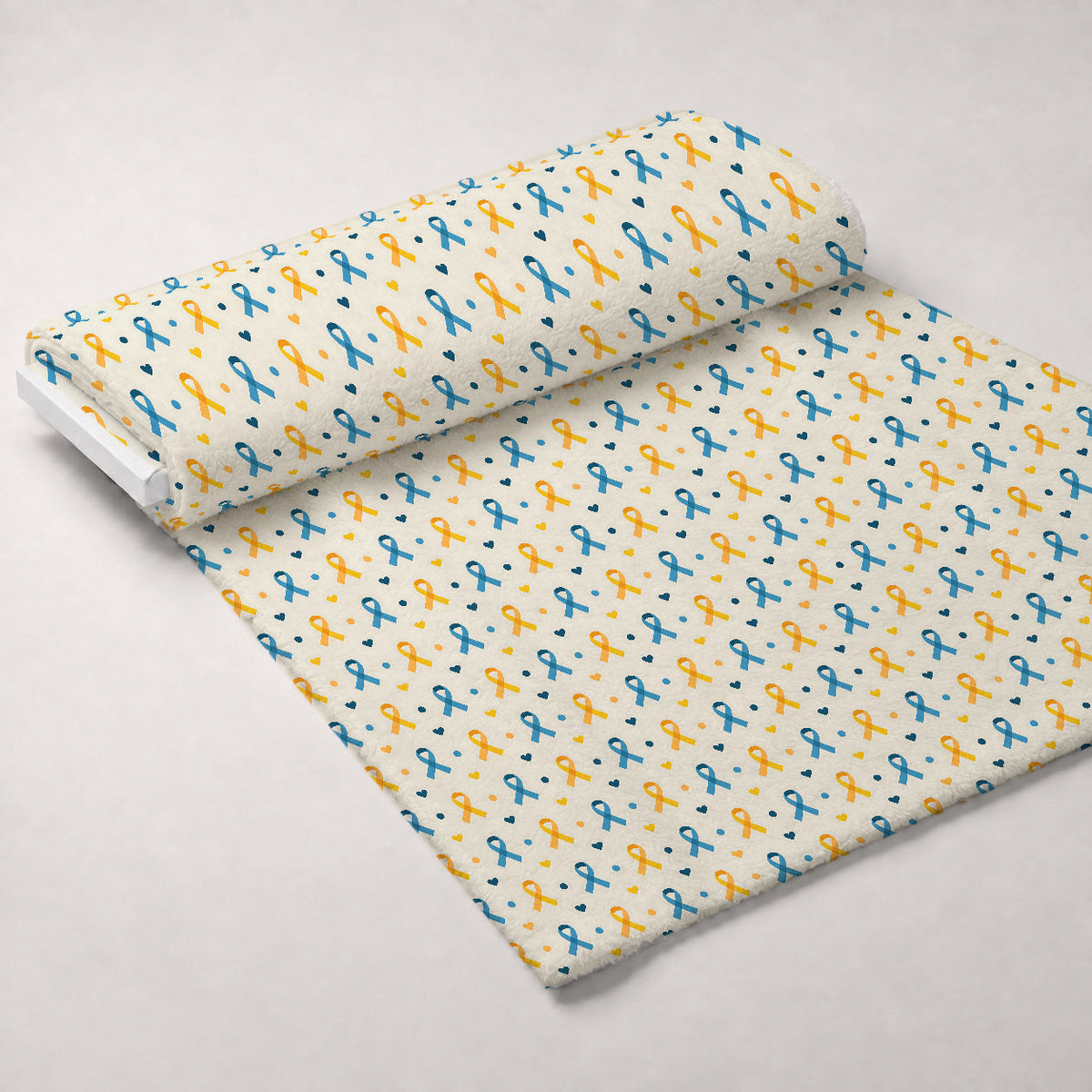 Ribbons of Hope Pattern 24 Minky Fabric