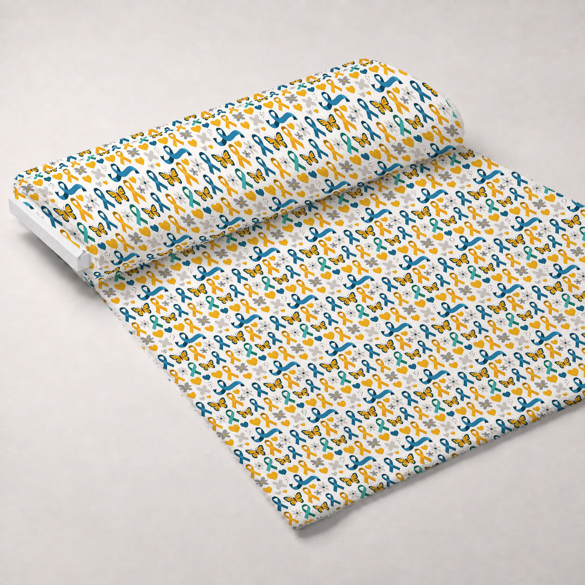 Ribbons of Hope Pattern 29 Minky Fabric