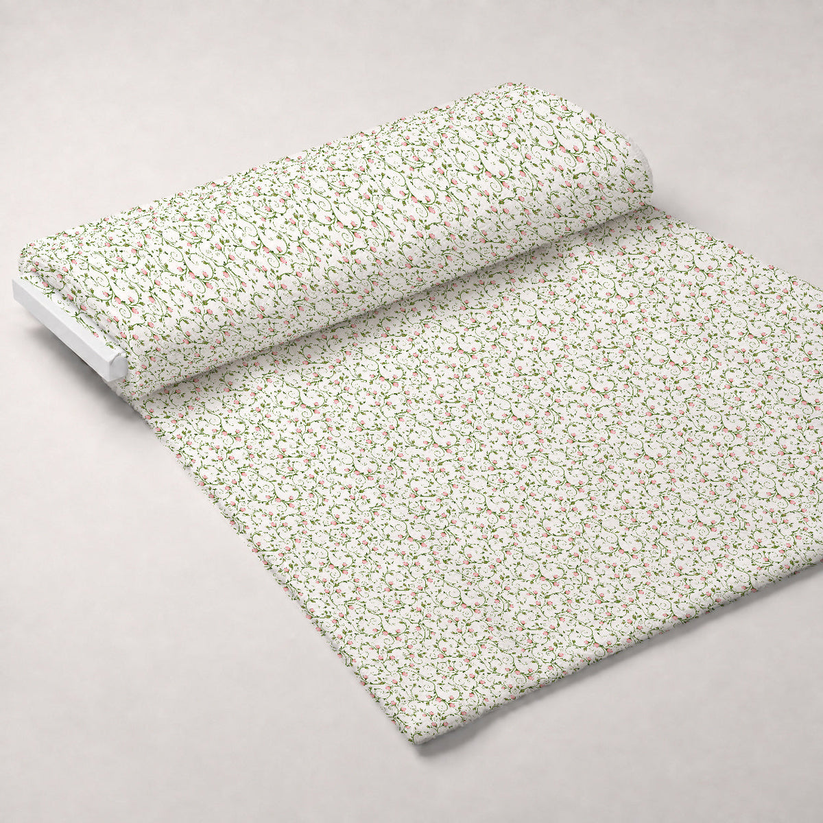 Rosebud Vines Minky Fabric