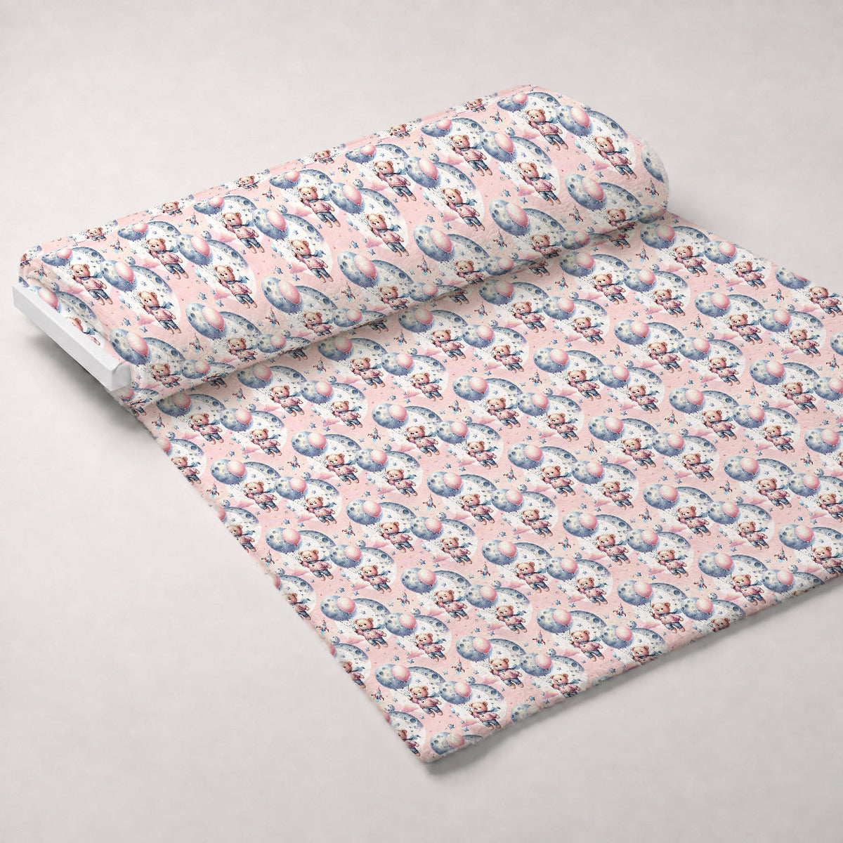 Rosy Balloon Cubs Pattern 2 Minky Fabric