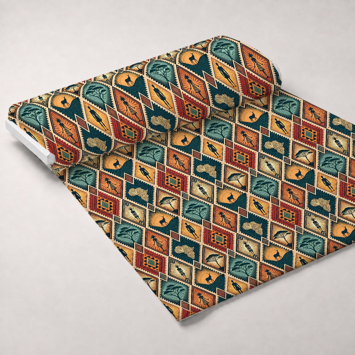 Savanna Diamonds Pattern 1 Minky Fabric