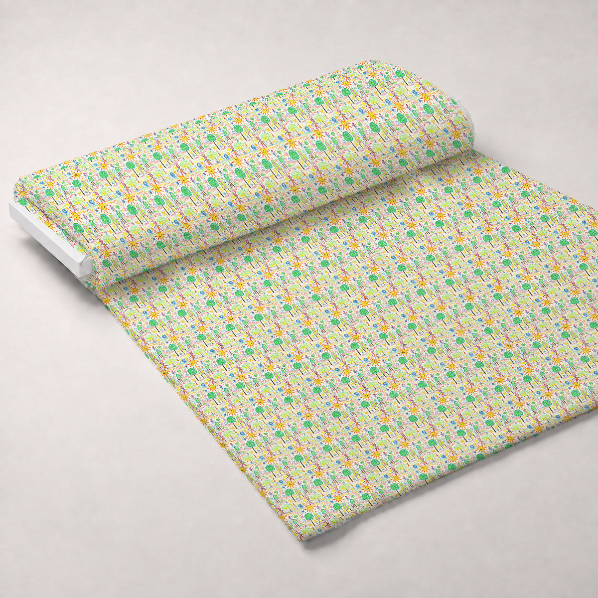 Scribble Sunshine Pattern 2 Minky Fabric