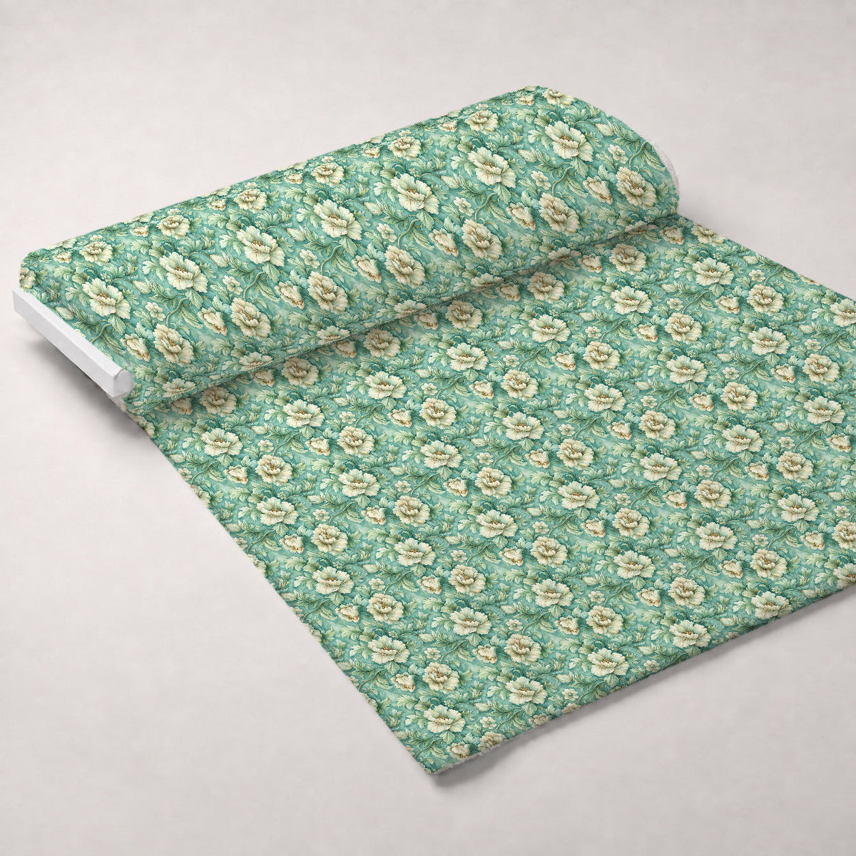Seafoam Scrollwork Pattern 3 Minky Fabric