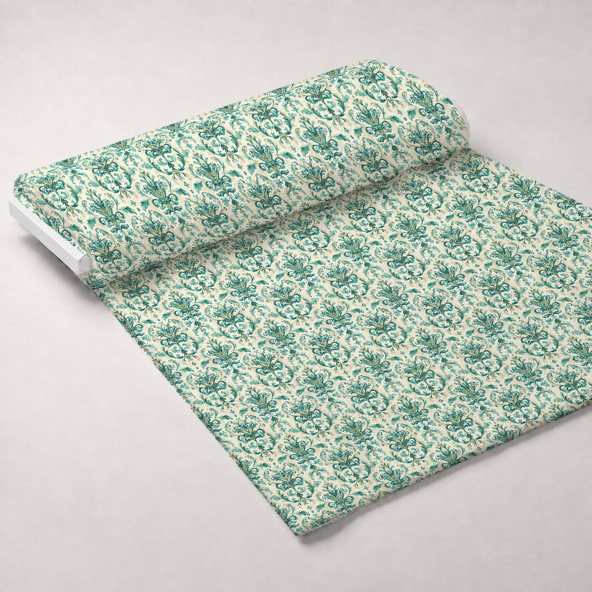Seafoam Scrollwork Pattern 9 Minky Fabric