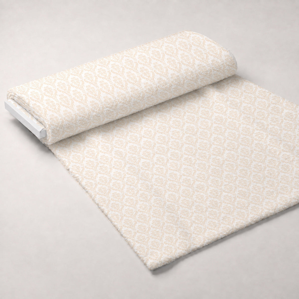 Simple Damask Orange Minky Fabric