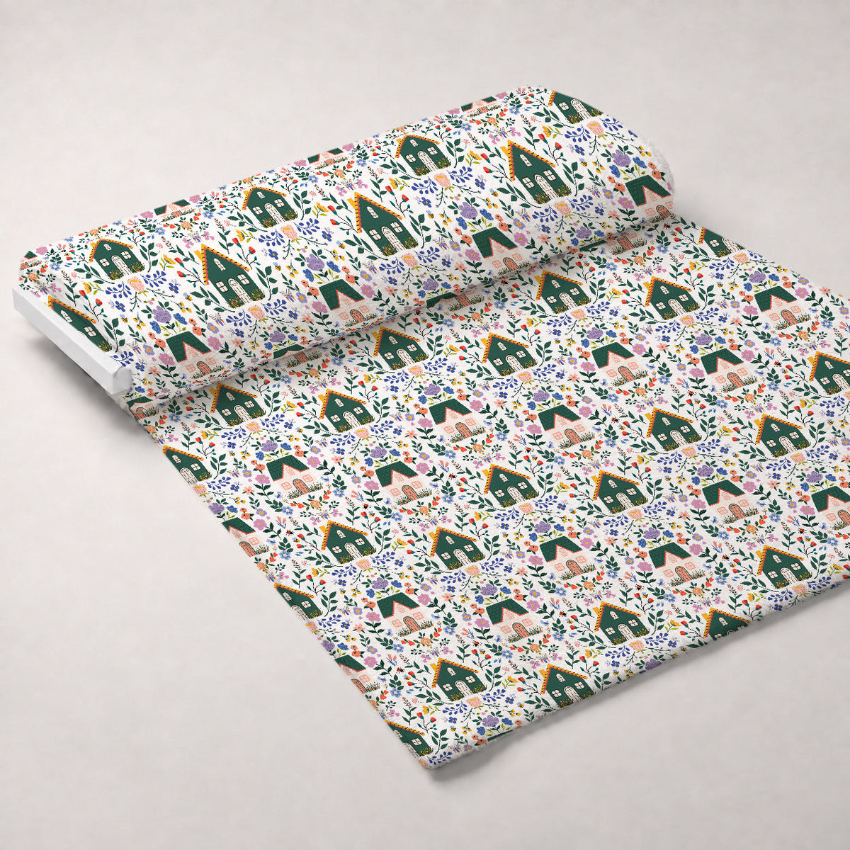 Songbird Meadow Pattern 4 Minky Fabric