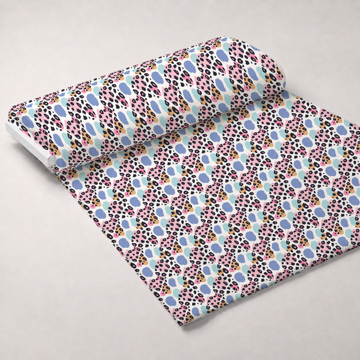 Sorbet Cheetah Spots Pattern 1 Minky Fabric