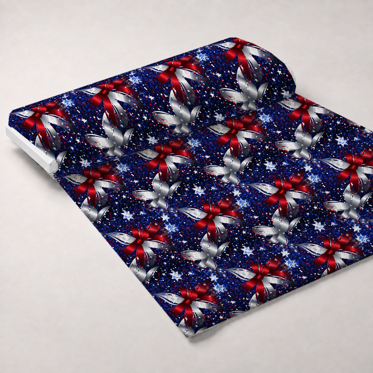 Star Spangled Confetti Pattern 10 Minky Fabric