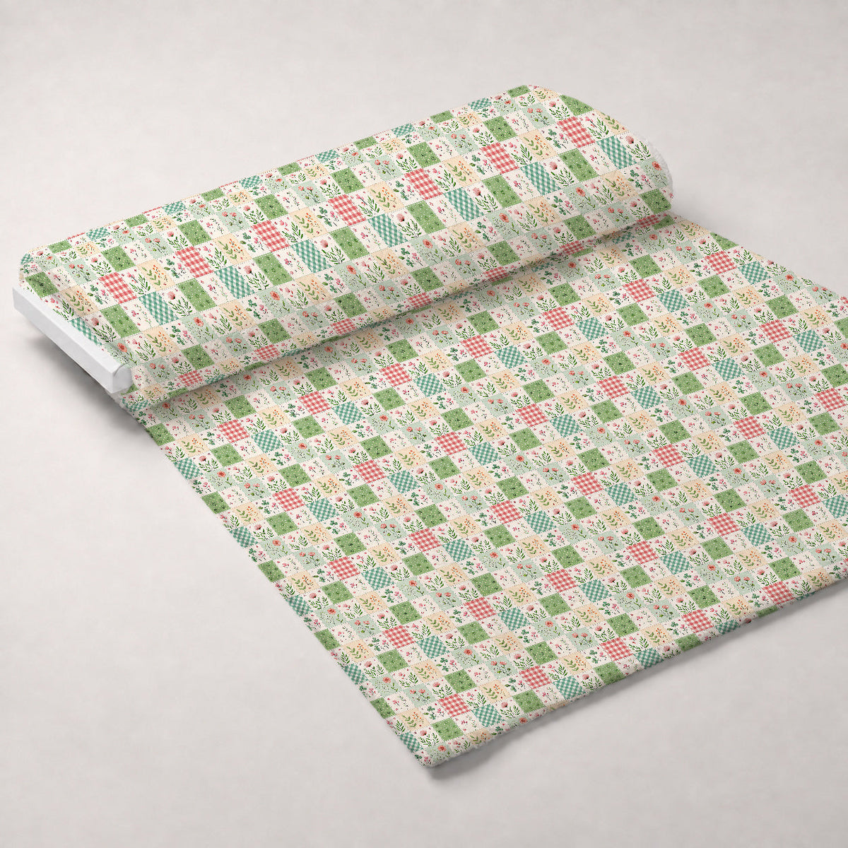 Stitched Meadow Pattern 1 Minky Fabric