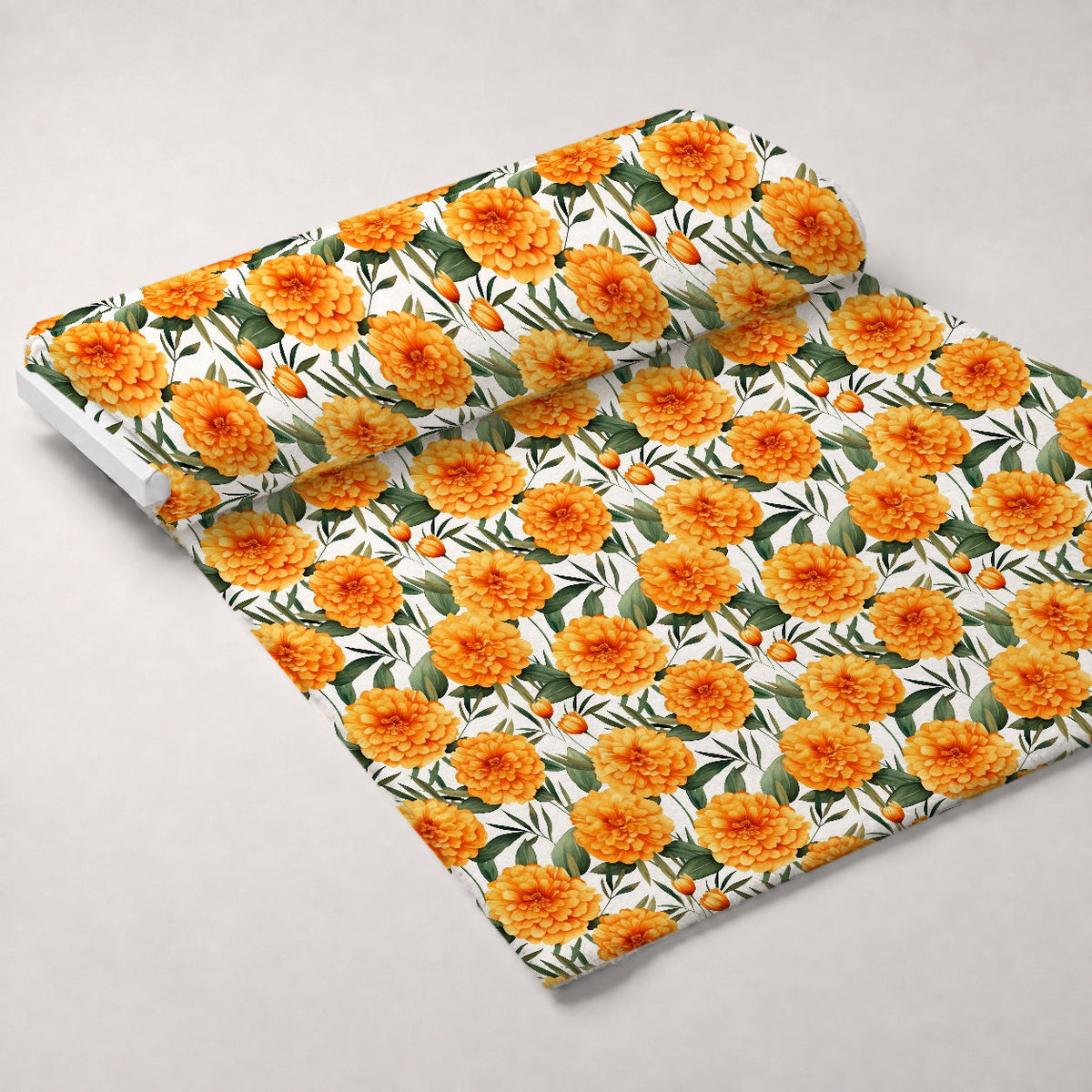 Tangerine Blooms Pattern 6 Minky Fabric