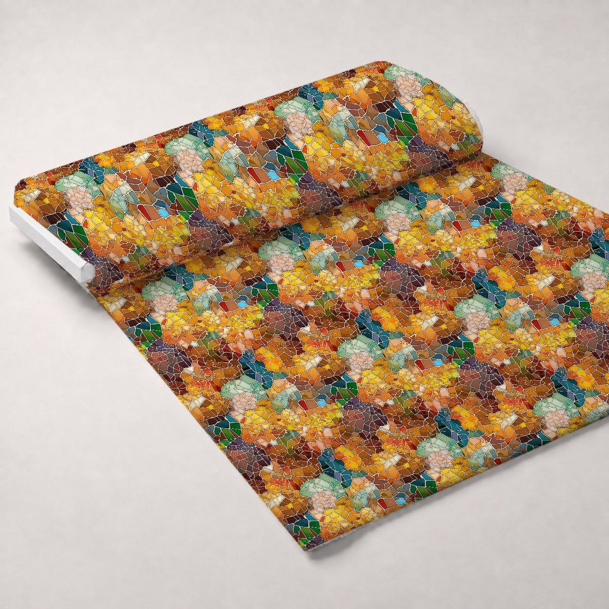 Terracotta Tesserae Pattern 10 Minky Fabric