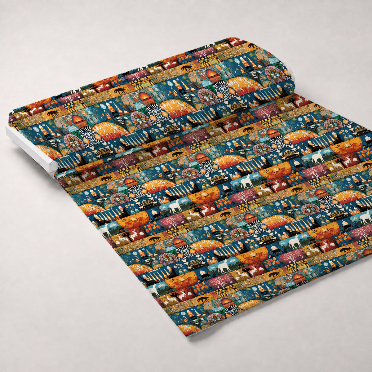 Terracotta Tesserae Pattern 19 Minky Fabric