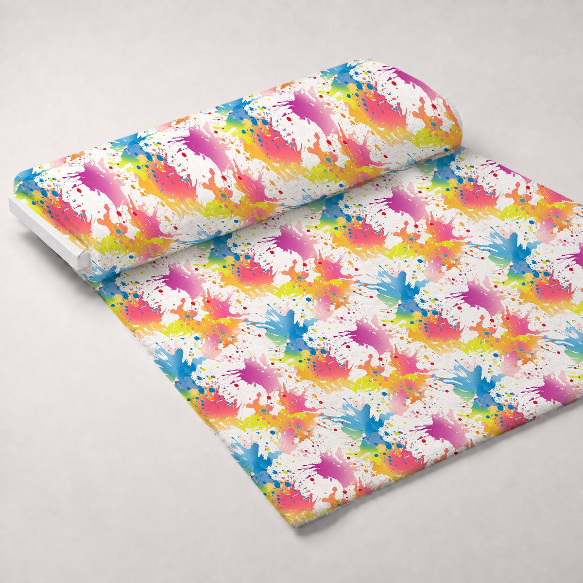 Vivid Splatter Pop Pattern 10 Minky Fabric