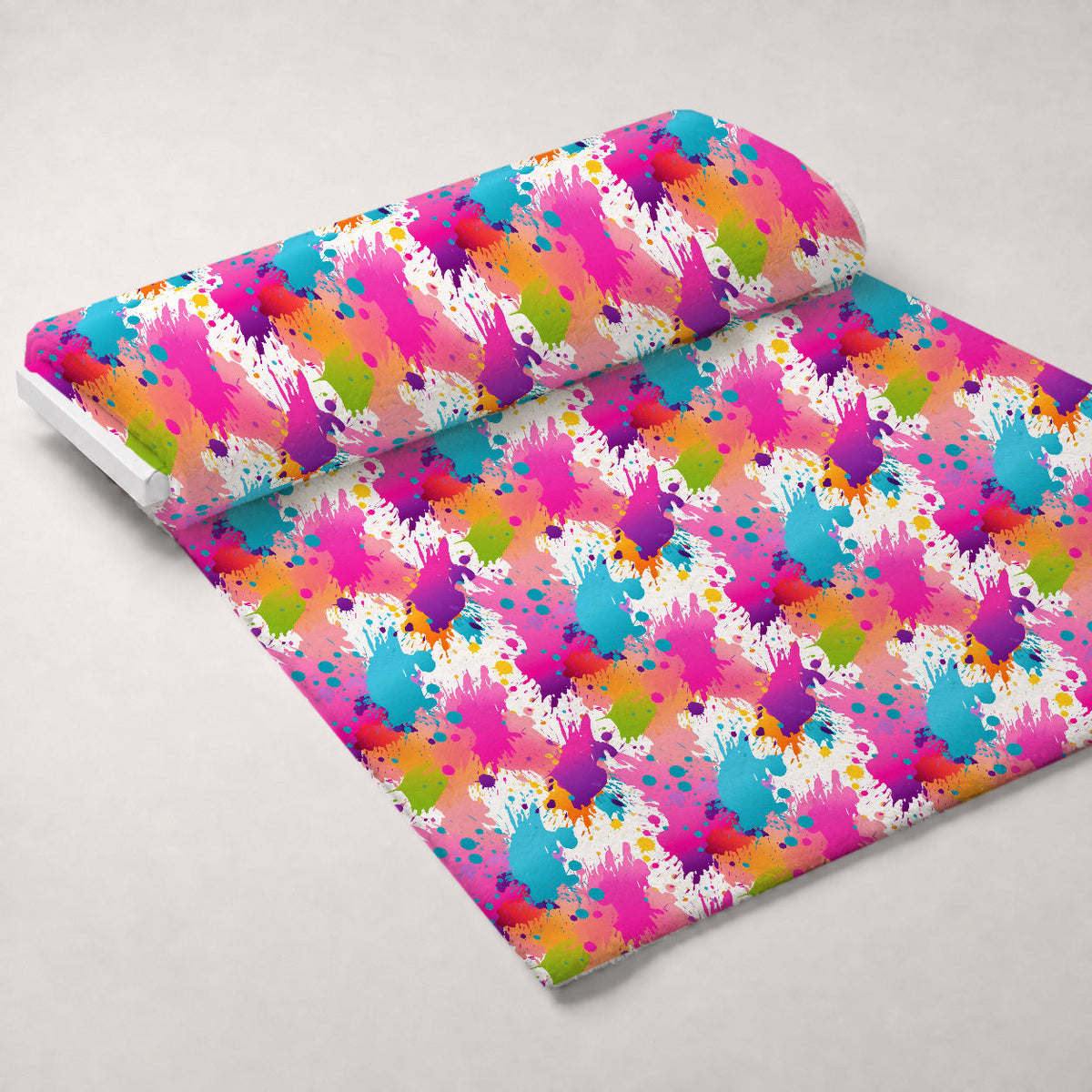 Vivid Splatter Pop Pattern 11 Minky Fabric