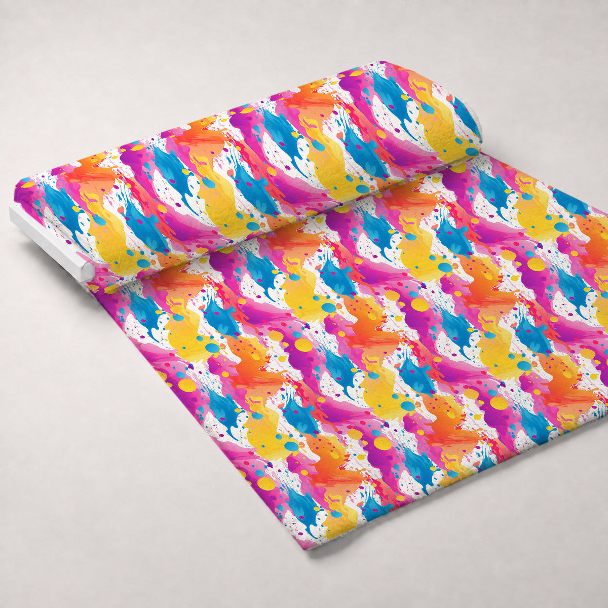 Vivid Splatter Pop Pattern 12 Minky Fabric