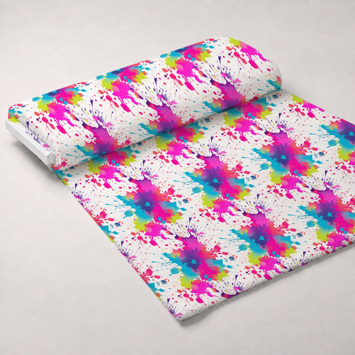 Vivid Splatter Pop Pattern 4 Minky Fabric
