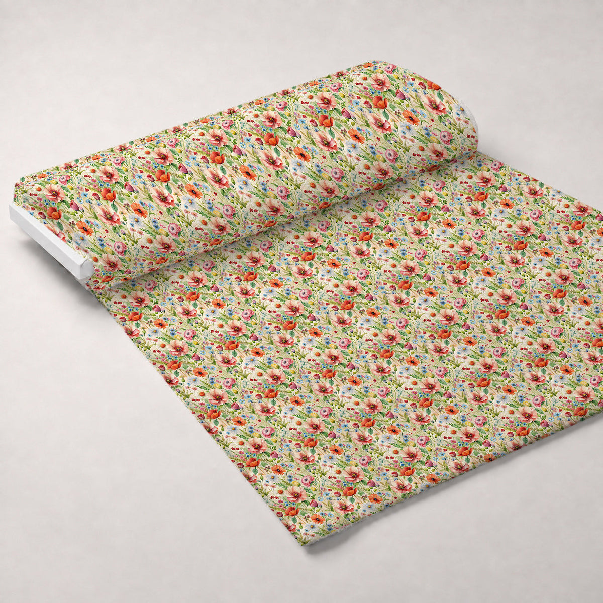 Watercolor Meadow Pattern 2 Minky Fabric