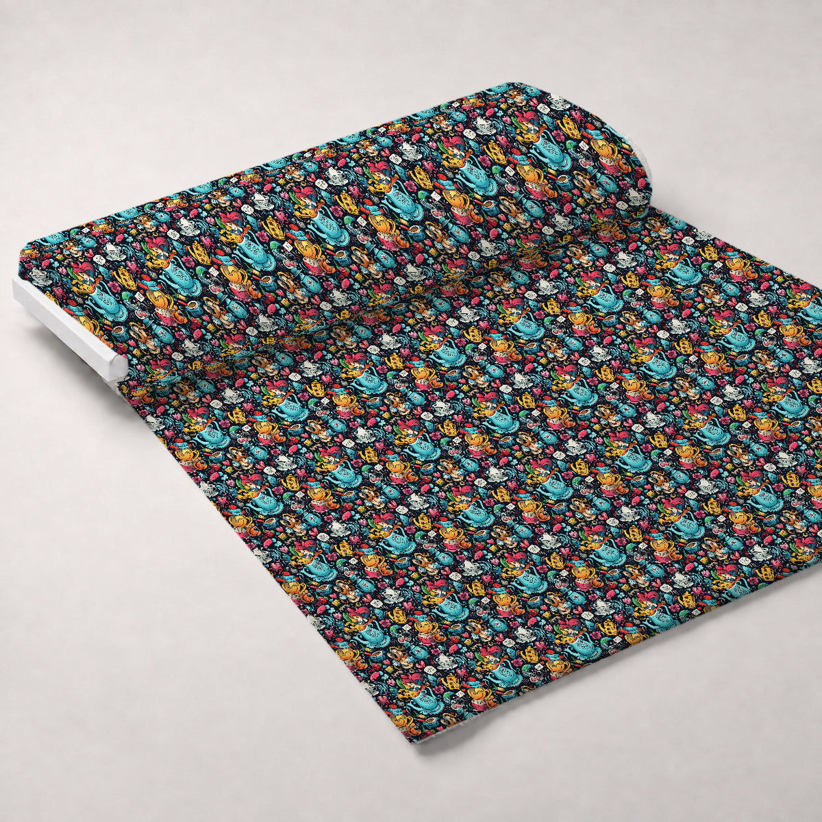 Whimsical Teatime Pattern 1 Minky Fabric
