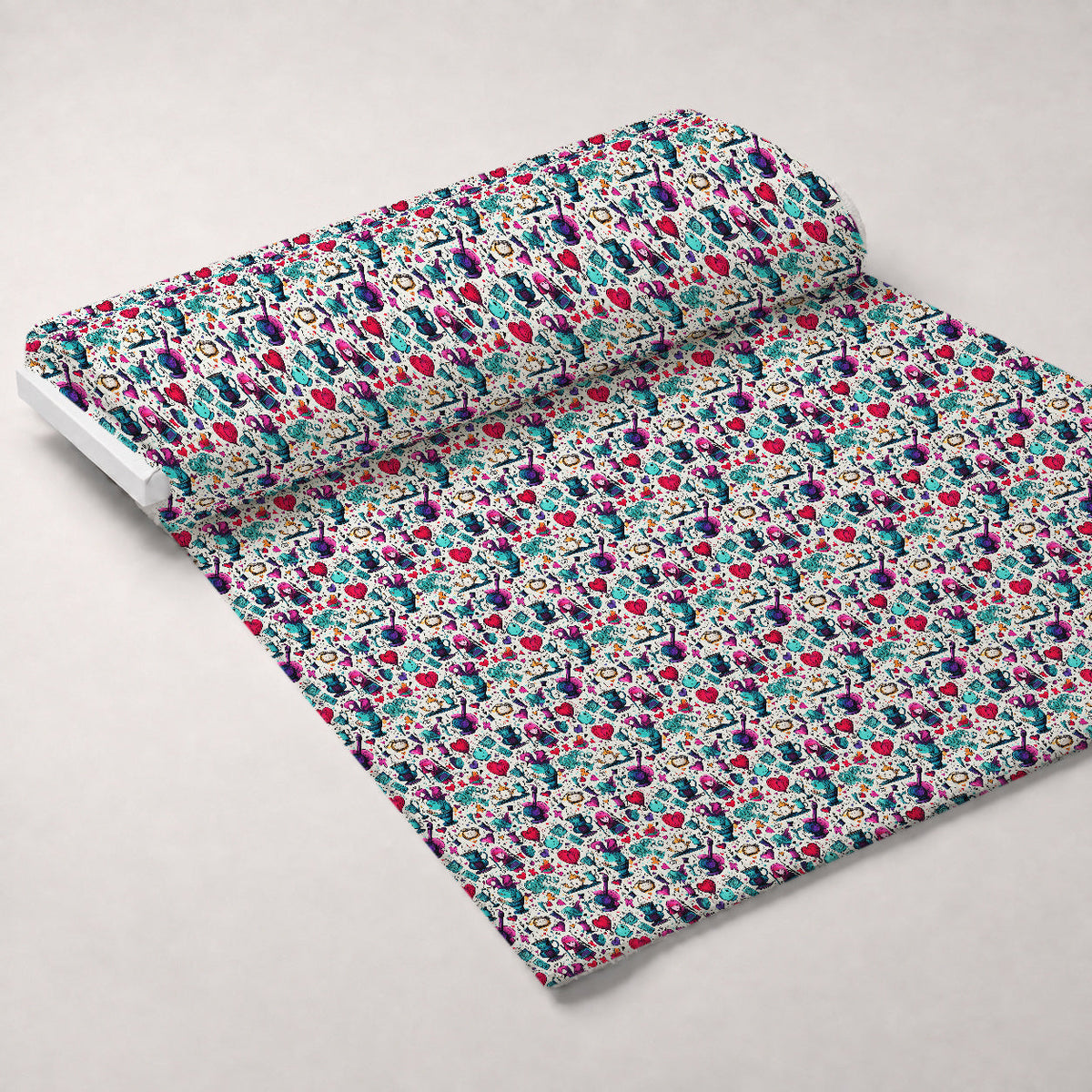 Whimsical Teatime Pattern 3 Minky Fabric