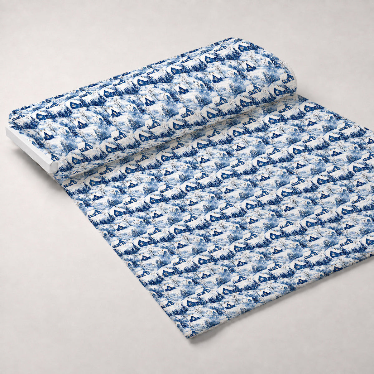 Winter Landscape Minky Fabric