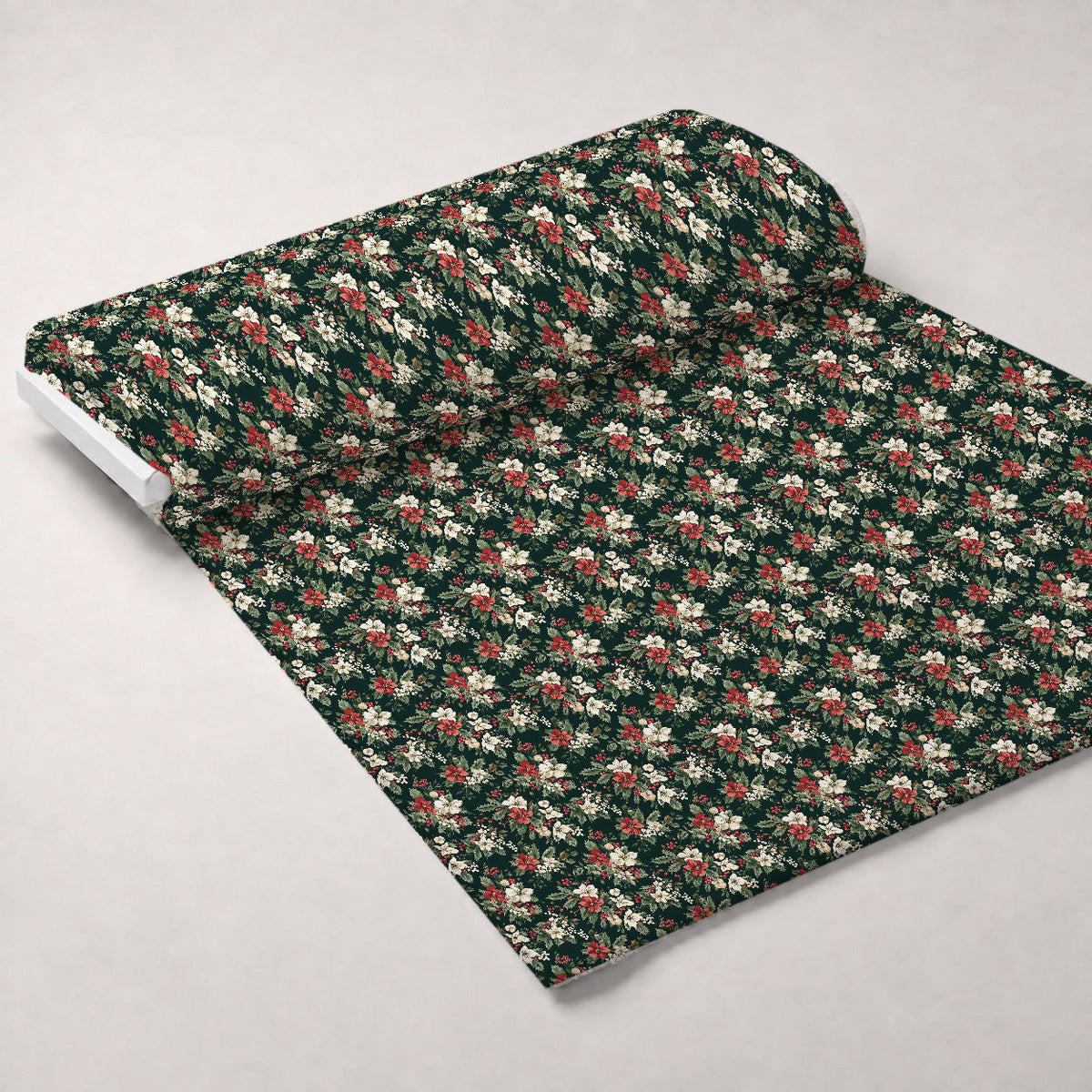 Yuletide Blooms Pattern 1 Minky Fabric