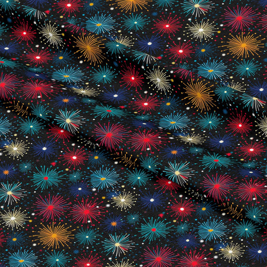 Firework Garden Pattern 17 Quilting Cotton Fabric