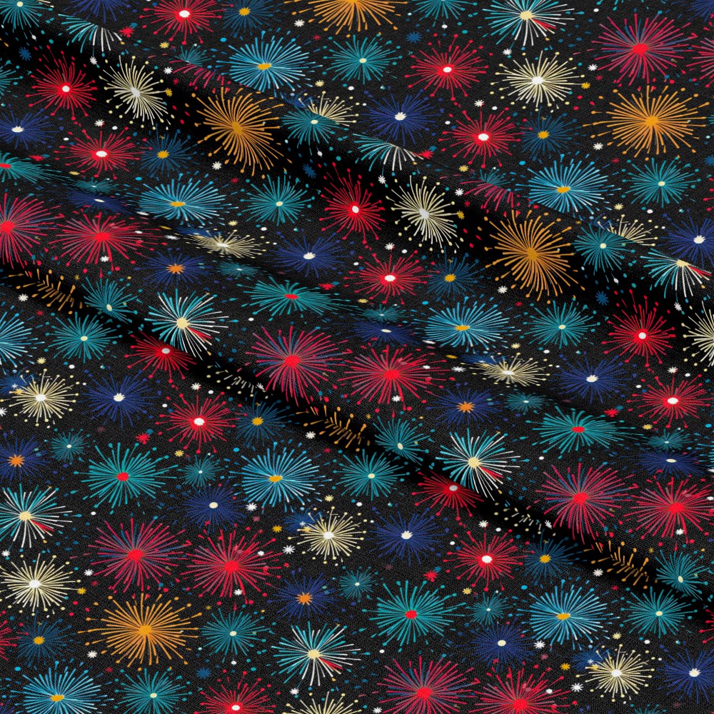 Firework Garden Pattern 18 Quilting Cotton Fabric