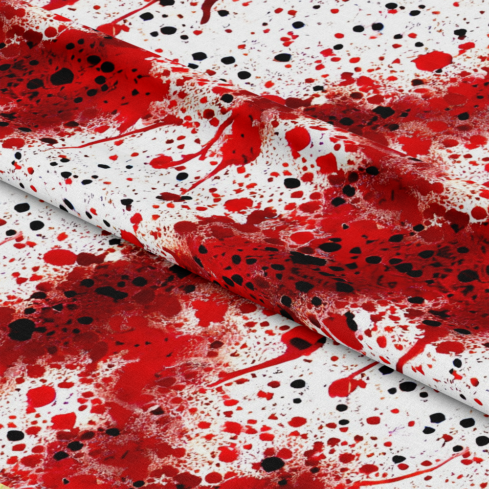 Blood Spatter Pattern 5 Quilting Cotton Fabric
