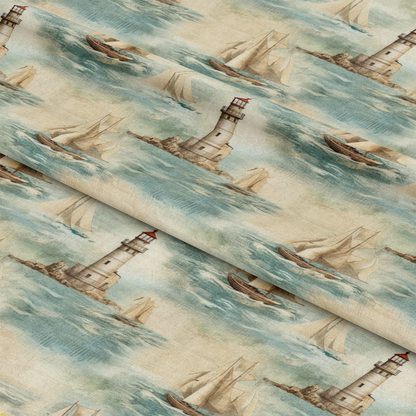 Nautical Adventures Pattern 1 Quilting Cotton Fabric