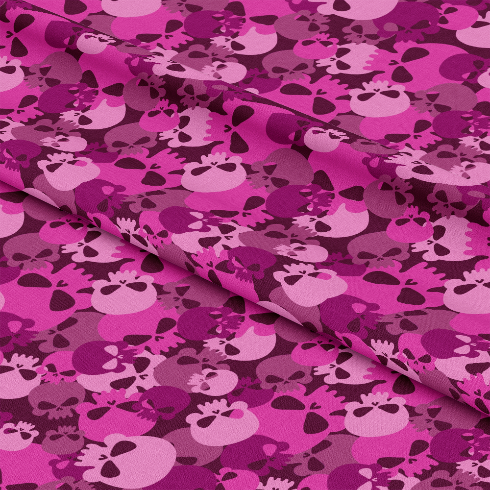 Skull Camouflage Pattern 10 Quilting Cotton Fabric