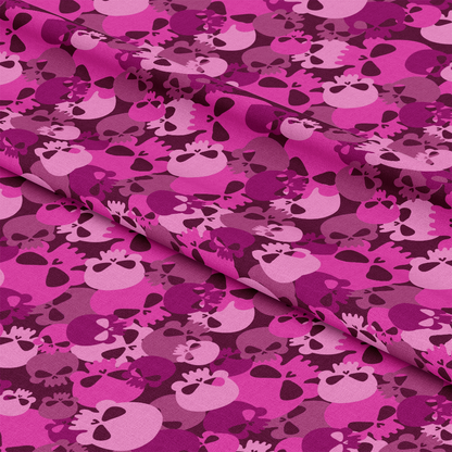 Skull Camouflage Pattern 10 Quilting Cotton Fabric